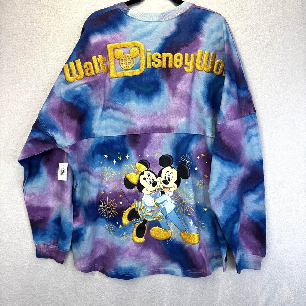 NWT Disney 50 Spirit Jersey Tie Dye Shirt Womens XXL Walt Disney Mickey Minnie